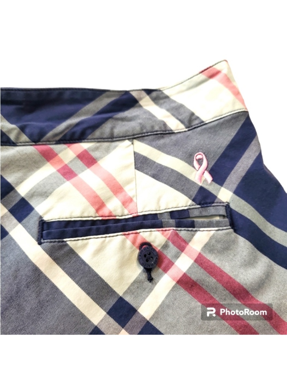 Lady Hagen Navy and Pink Plaid Ruffle Tennis Skort Sz 4 - Picture 5 of 5